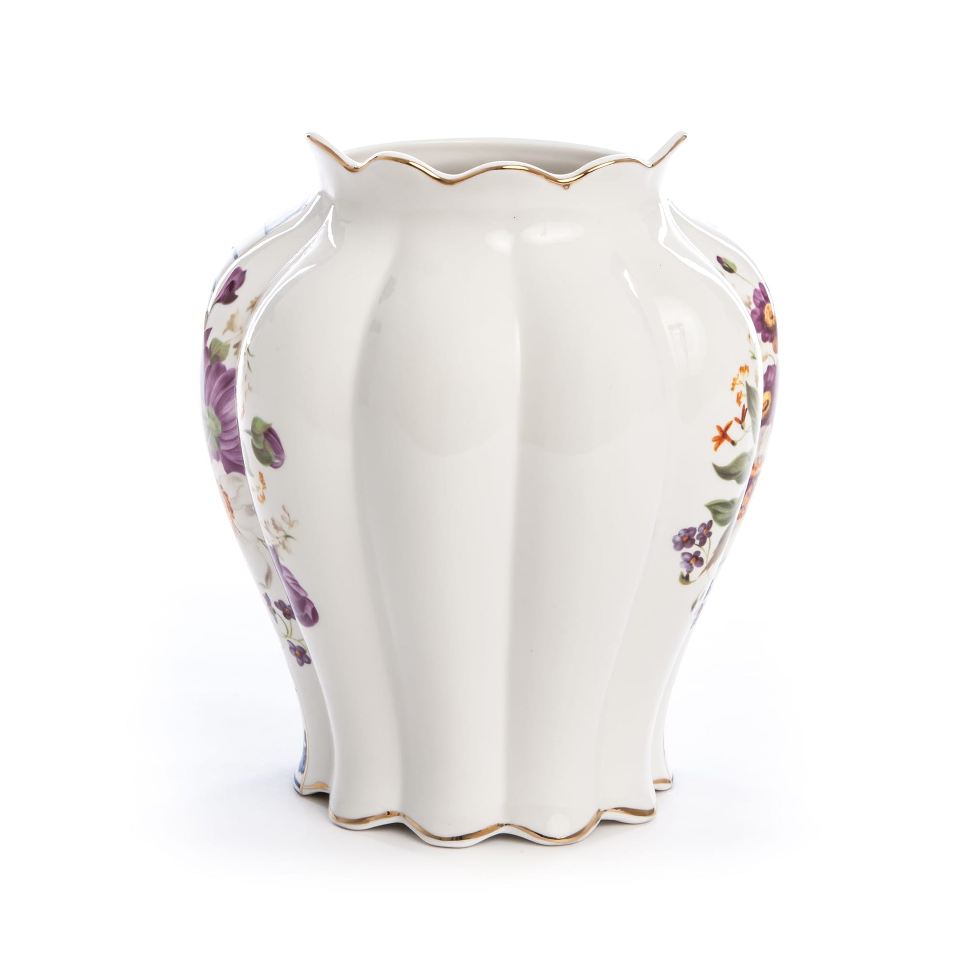 Vaso Hybrid Melania D cm 23 h 26 Bianco Blu SELETTI