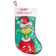 Calza di Natale The Grinch Merry Grinchmas H44cm Peraga Christmas