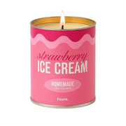 Candela Metallo Strawberry Ice Cream Fragola e Panna Rosa FISURA