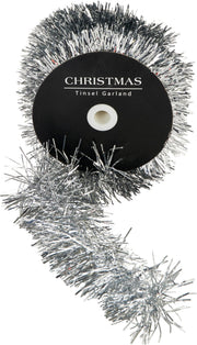Ghirlanda tinsel in rotolo 10 m argento PERAGA CHRISTMAS
