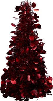 Albero decorativo in tinsel 46 cm rosso PERAGA CHRISTMAS