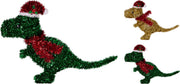 Dinosauro decorativo in tinsel 38 cm modello assortito PERAGA CHRISTMAS