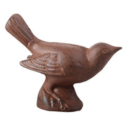 Uccellino Decorativo in Ghisa 11.3x4.9x8.6cm Marrone Ruggine