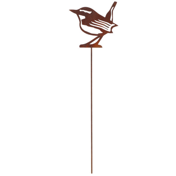 Picchetto da Giardino Scricciolo H 37 cm Effetto Ruggine