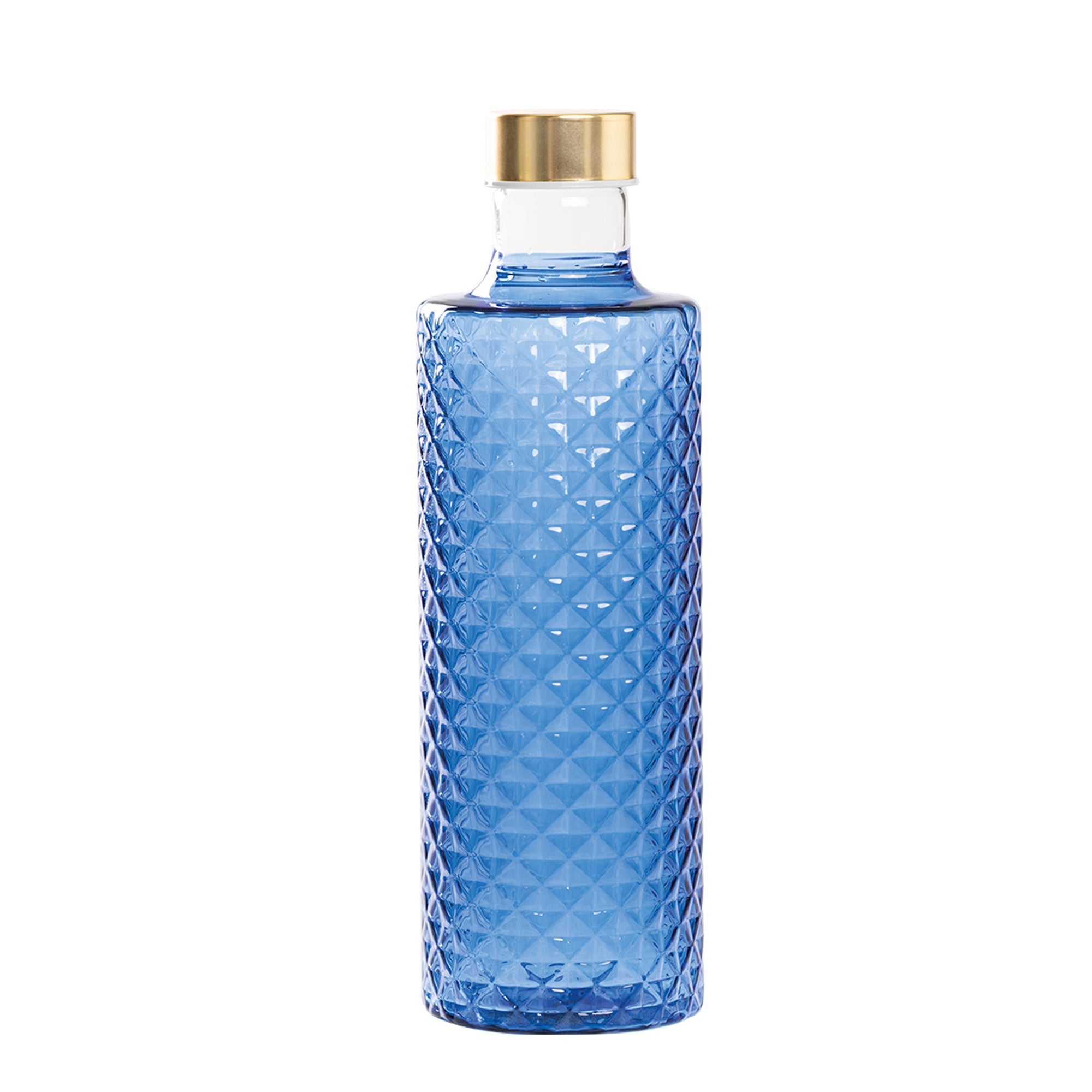 Bottiglia Isolano Vetro Borosilicato Blu ZAFFERANO