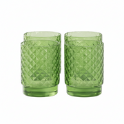 Set 4 Bicchieri Tumbler Impilabile Isolano Verde Mela ZAFFERANO