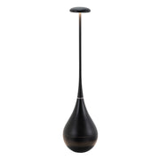 Lampada da Tavolo Portatile Ricaricabile Dondolina D 9cm H 37.6cm Nero opaco ZAFFERANO