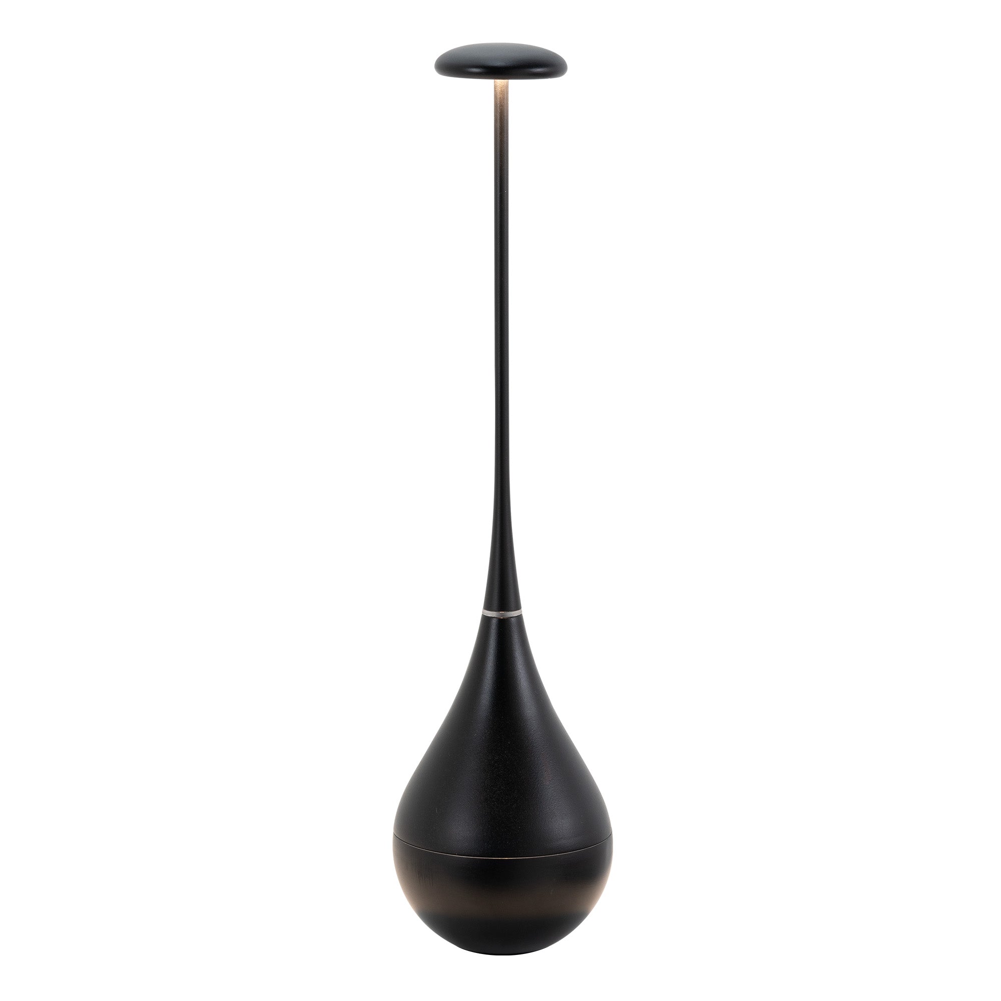 Lampada da Tavolo Portatile Ricaricabile Dondolina D 9cm H 37.6cm Nero opaco ZAFFERANO