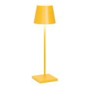 Lampada da Tavolo Poldina Pro D11cm H38cm Ricaricabile Gialla ZAFFERANO