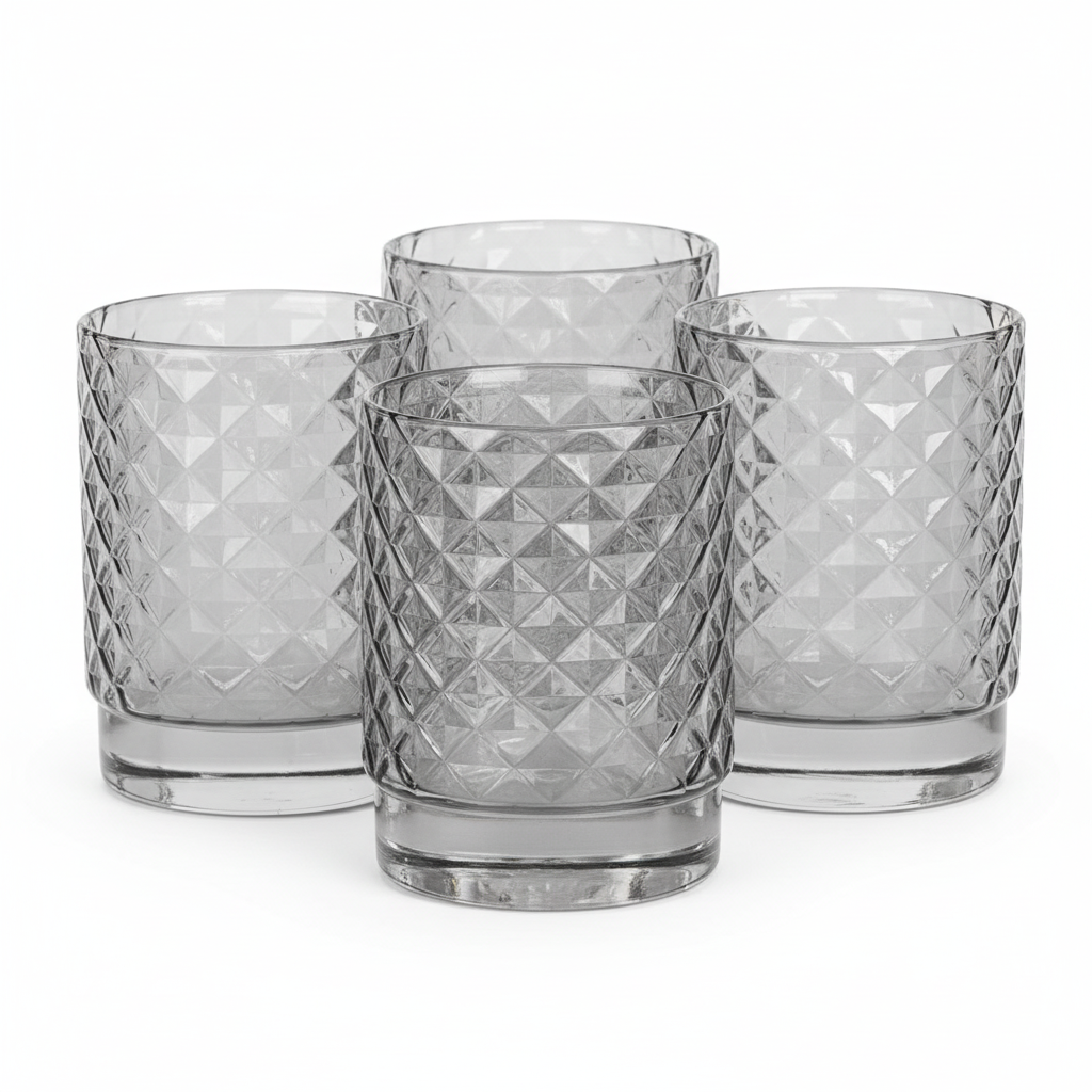 Set 4 Tumbler Impilabile Isolano Grigio ZAFFERANO
