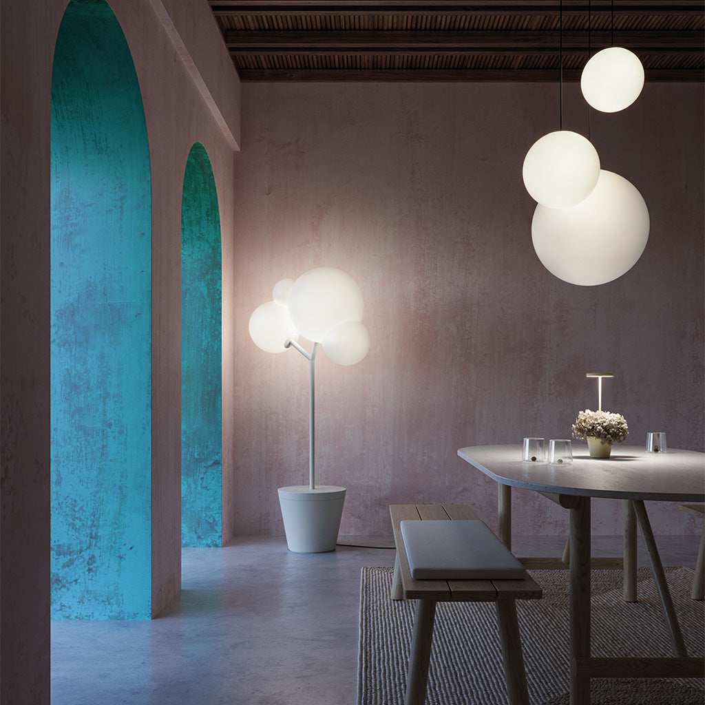 Lampada da terra Tree of Light H 184.8cm Bianca ZAFFERANO