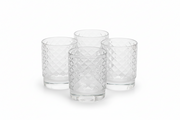Set 4 Bicchieri Tumbler Impilabile Isolano Trasparente ZAFFERANO
