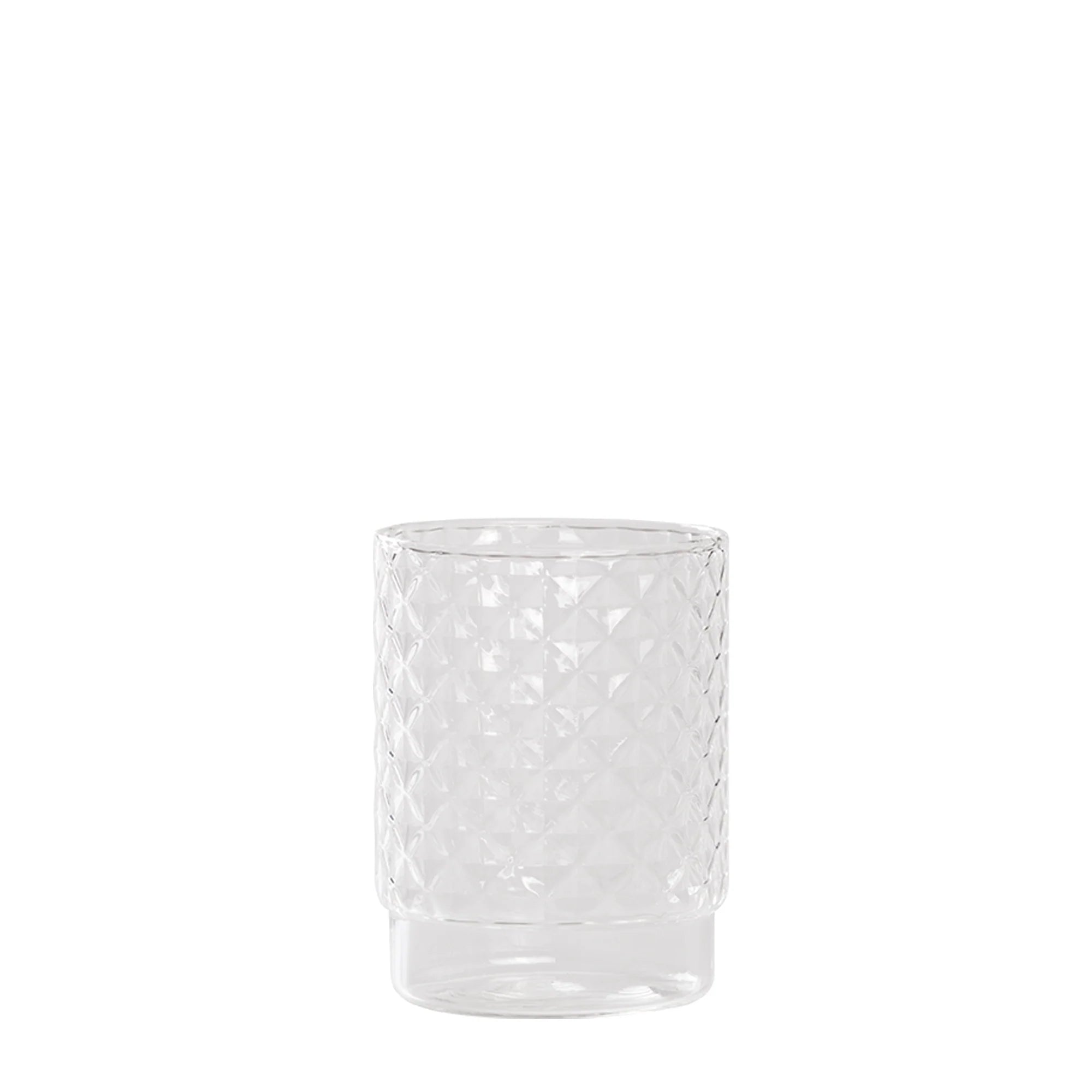 Set 4 Bicchieri Tumbler Impilabile Isolano Trasparente ZAFFERANO