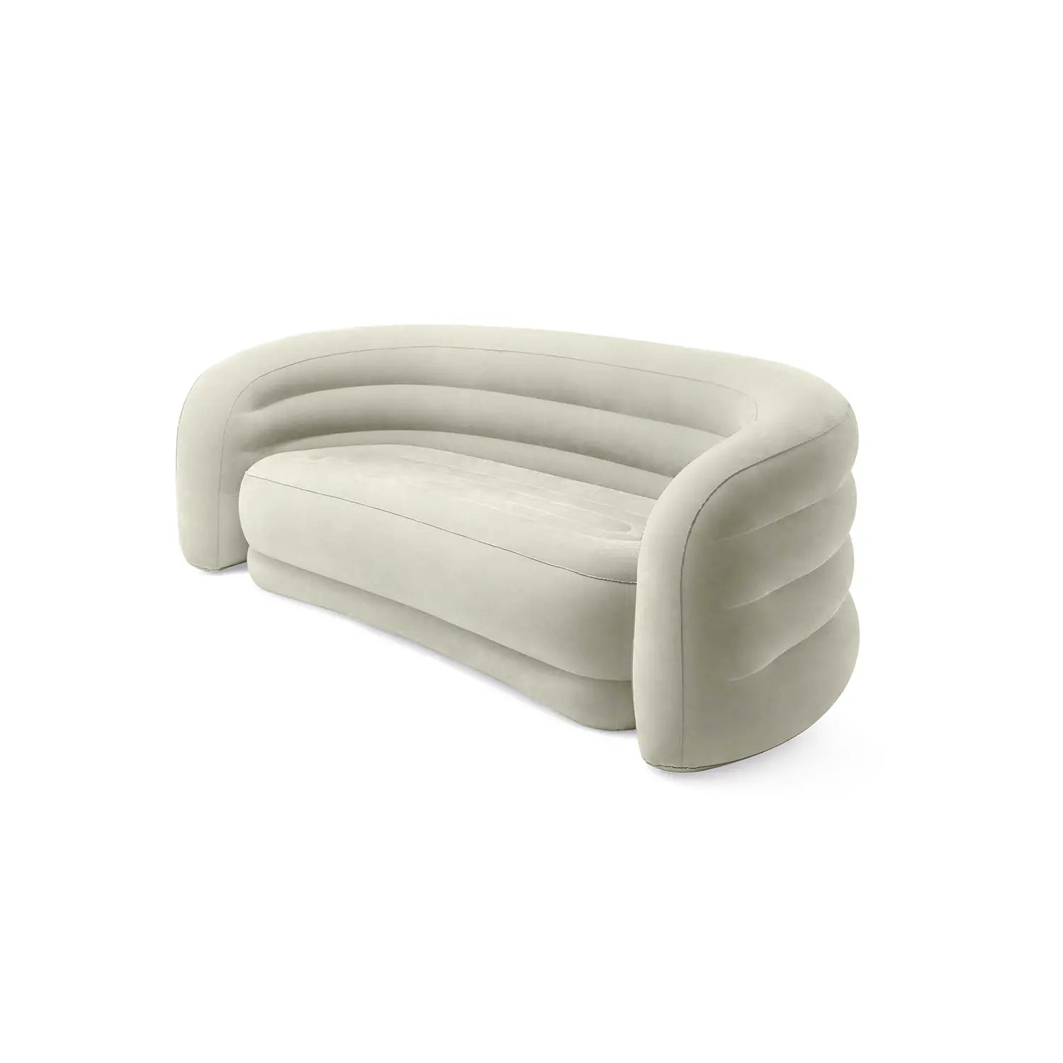 Divano Gonfiabile Arrotondato 229x109x81 cm Beige INTEX
