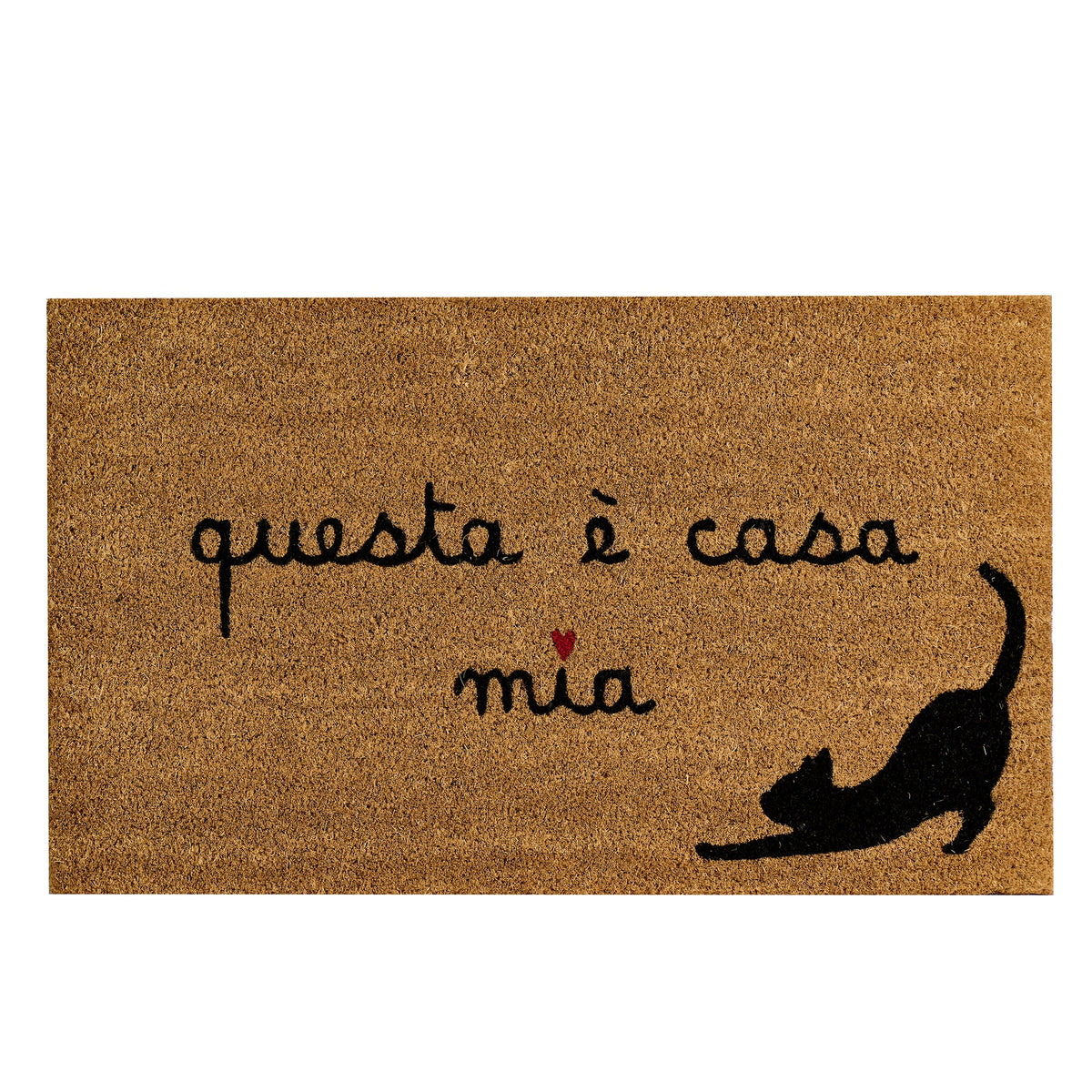 Zerbino decoro gatto 45x75cm Marrone Simple Day