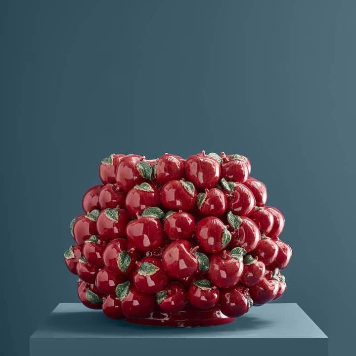 Vaso Mele in Terracotta 42x42x32 cm Rosso PERAGA HOME