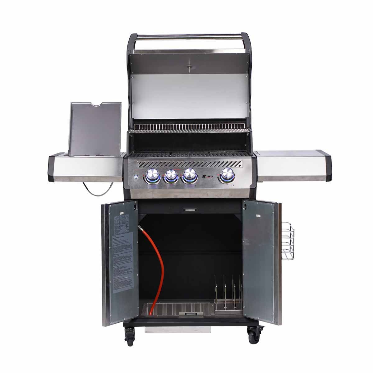 Barbecue a Gas S-301 Pro Acciaio Inox Santos