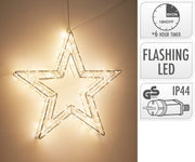 Stella luminosa a LED, 720 LED, 50x50 cm, luce bianco caldo