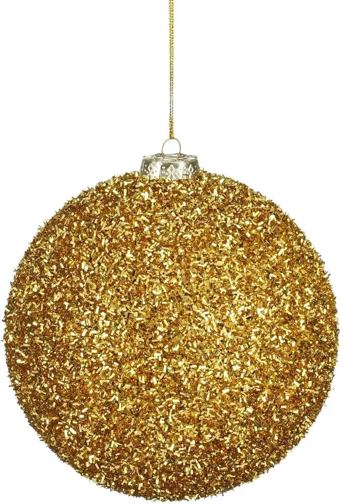Mica Decorations Pallina di Natale in plastica D15 cm, oro