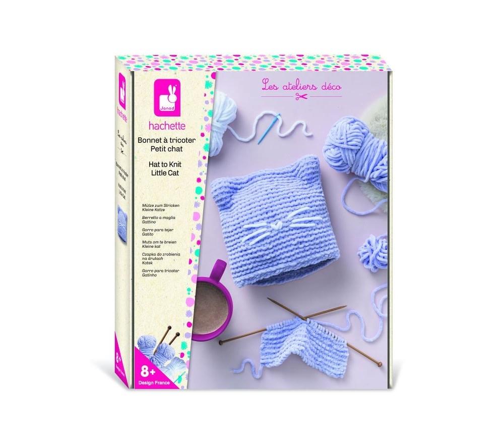 Kit de tricot bonnet chaton