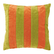 Cuscino Mika Strisce 45x45cm Arancione/Verde