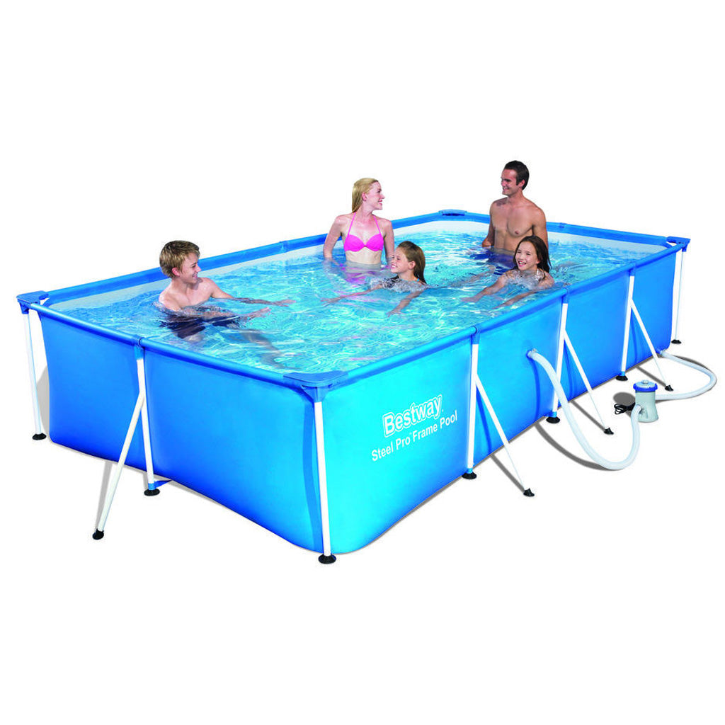 OFFERTA PISCINA RETTANGOLARE FRAME 300X201XH66CM + COPERTURA