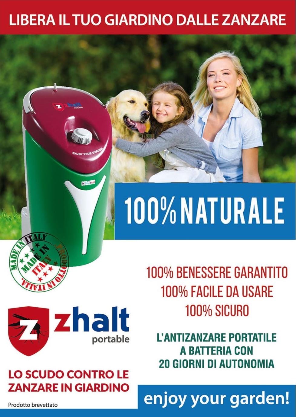 FREEZANZ ZHALT ANTIZANZARE PORTATILE