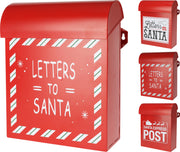 CASSETTA POSTALE NATALIZIA ROSSA 29CM MODELLO ASSORTITO