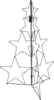 ALBERO PORTA SFERE, IN FERRO, 110CM, COLORE NERO