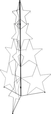 ALBERO PORTA SFERE, IN FERRO, 150CM, COLORE NERO