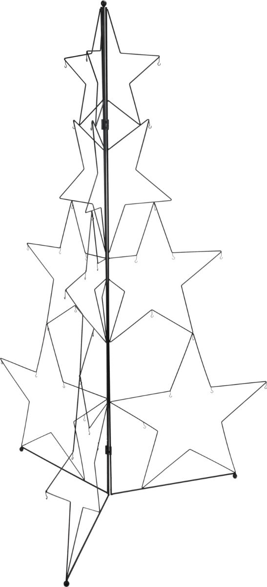 ALBERO PORTA SFERE, IN FERRO, 150CM, COLORE NERO