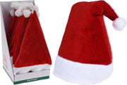 CAPPELLO DA BABBO NATALE ROSSO PELUCHE 45CM