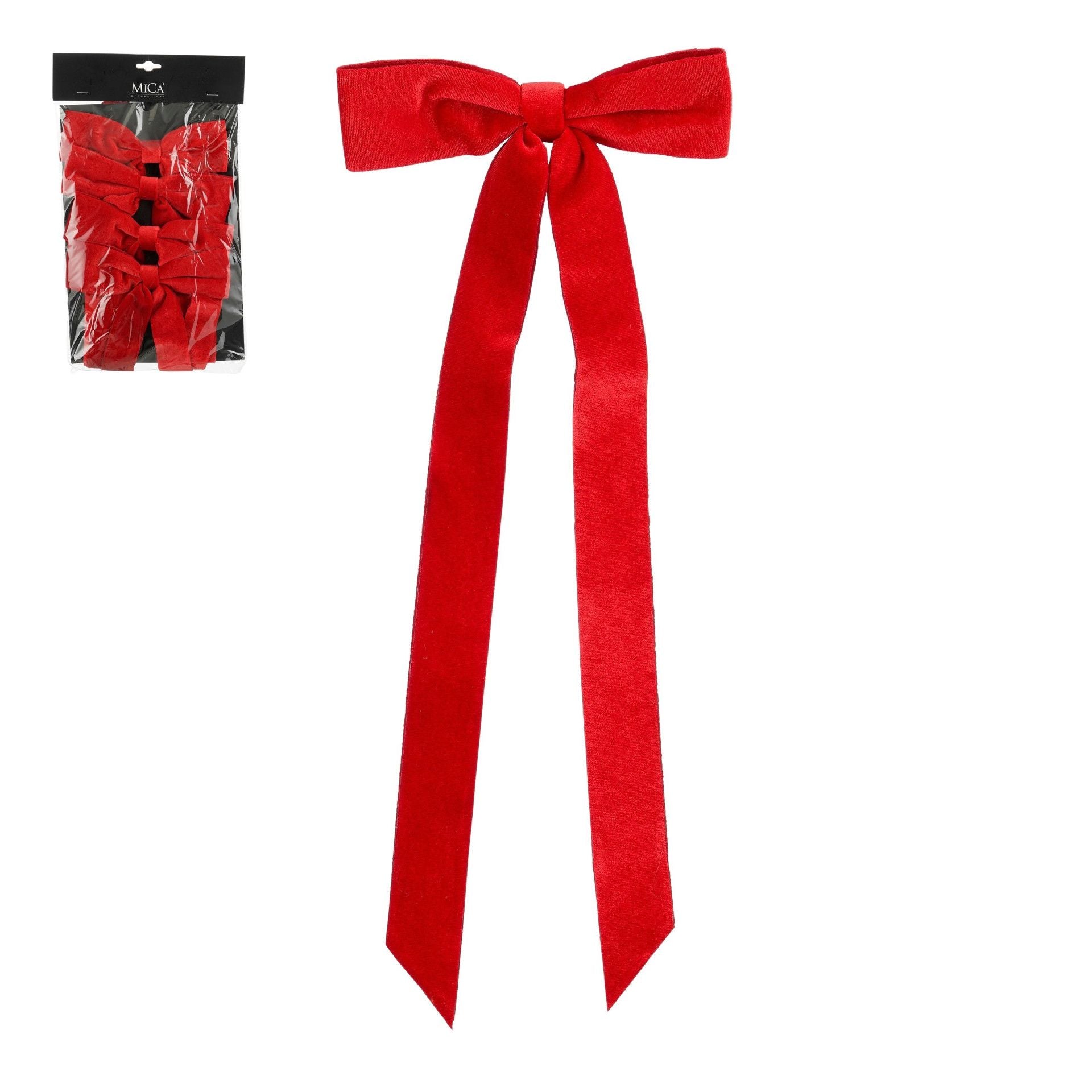 Fiocco 2x19x48 cm Rosso