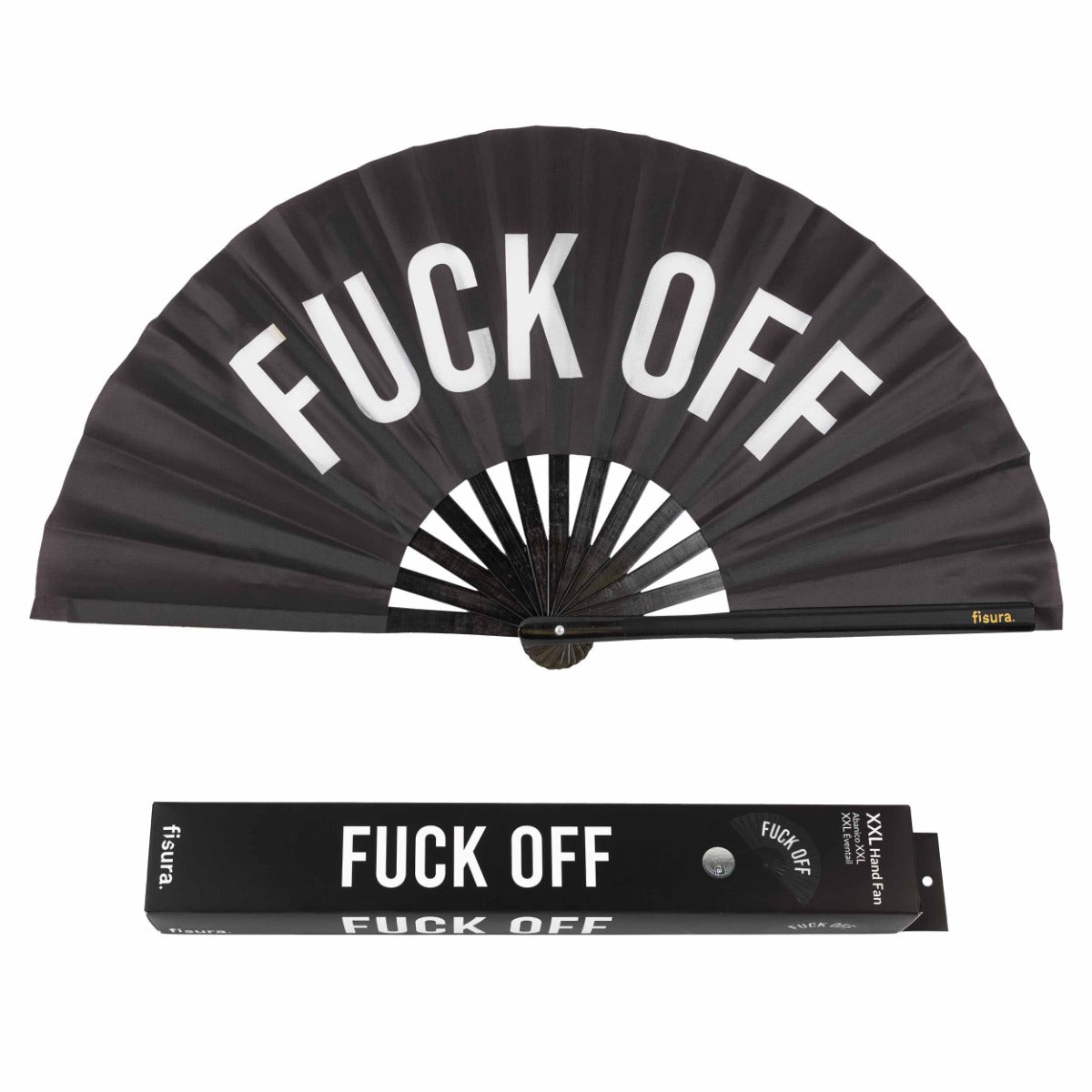 VENTAGLIO NERO XXL FUCK OFF FISURA