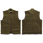 GILET LINEA "ABETE" UOMO IN VELLUTO OLIVA TAGLIA L