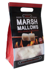 SACCHETTO MARSHMALLOW 300GR PER BARBECUE CON 6 SPIEDINI