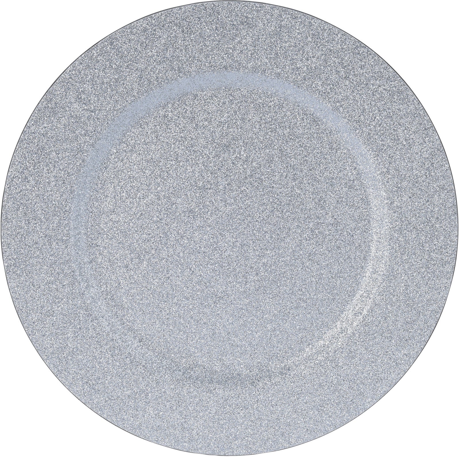 SOTTOPIATTO CIRCOLARE GLITTER ARGENTO 33CM