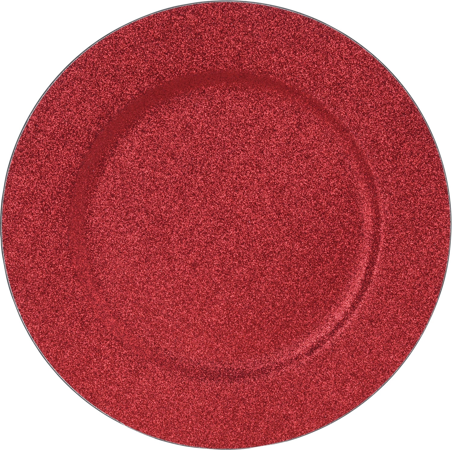 OFFERTA 3 SOTTOPIATTO GLITTER ROSSO 33CM