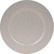 SOTTOPIATTO CIRCOLARE GLITTER CHAMPAGNE 33CM