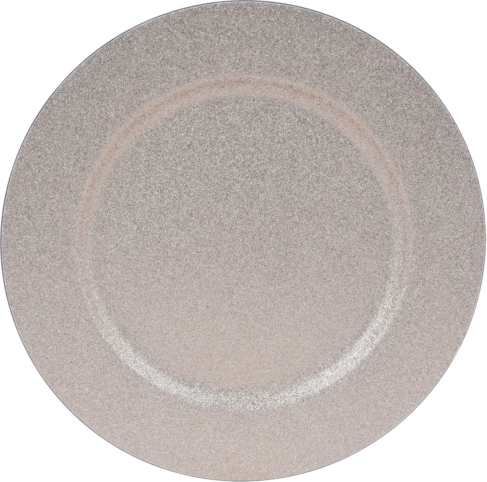 SOTTOPIATTO CIRCOLARE GLITTER CHAMPAGNE 33CM