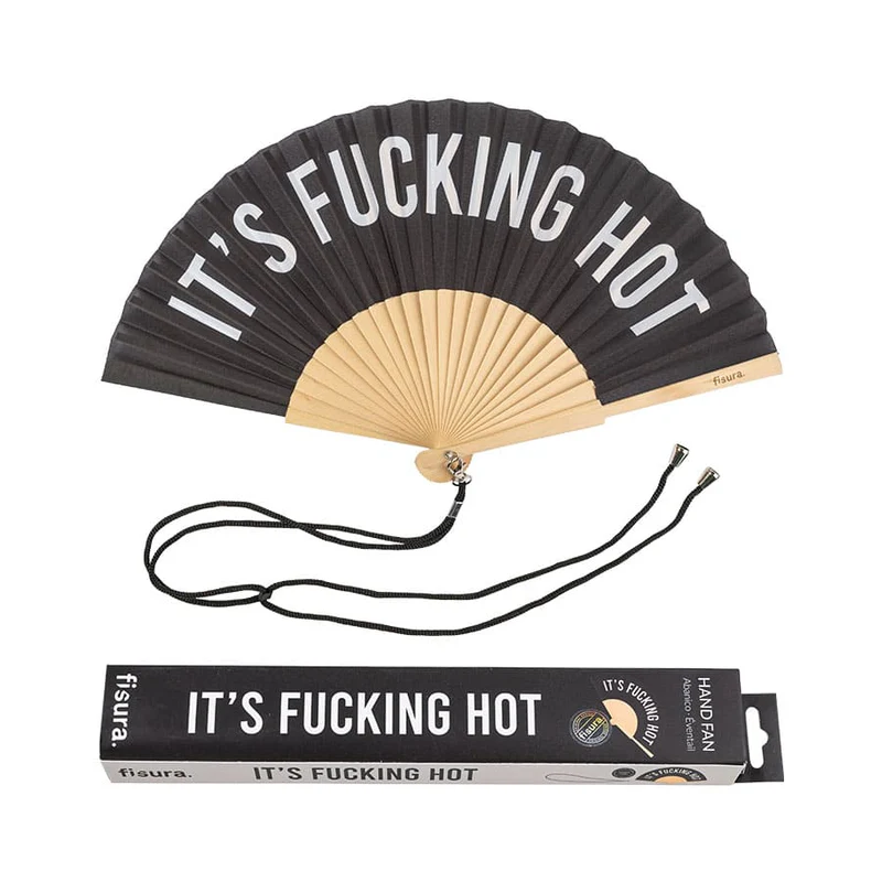 VENTAGLIO "FUCKING HOT" NERO