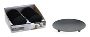 OFFERTA 3 SOTTOCANDELA METALLO NERO 12CM