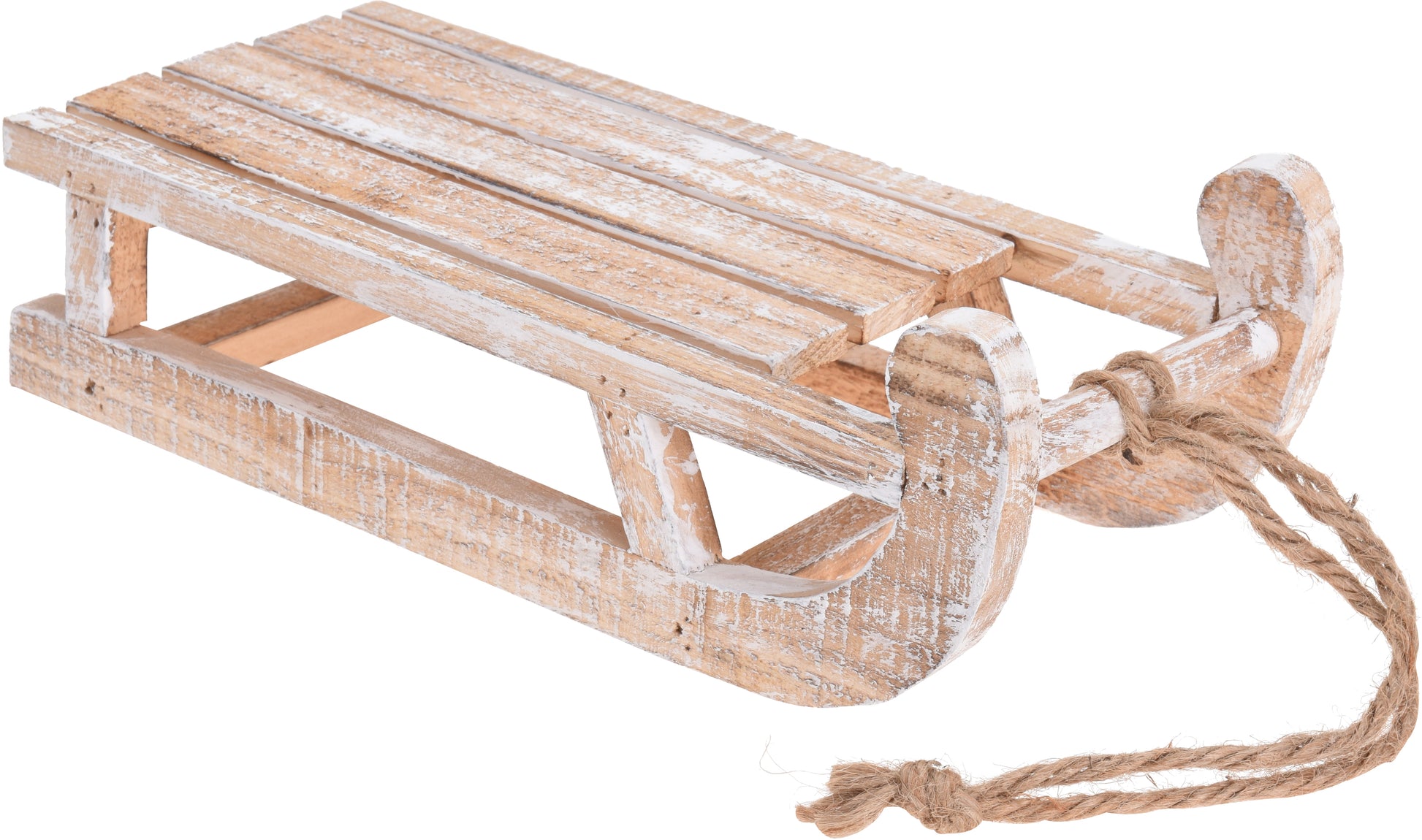SLITTA IN LEGNO SBIANCATA 30X14X11 CM