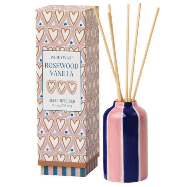 Diffusore a Bastoncini in Ceramica Rosewood Vanilla 118ml Paddywax