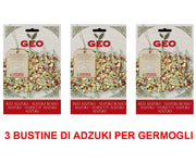 3 CONFEZIONI DI SEMI BIO DI ADZUKI ROSSO PER GERMOGLI 90GR
