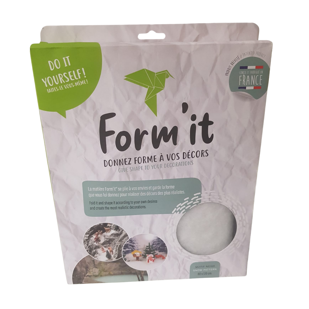 FOGLIO IN ALLUMINIO STAMPA NEVE 60X120 PER PRESEPE FORM IT