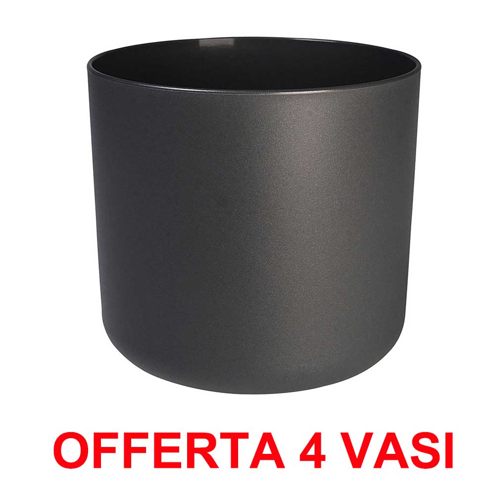 OFFERTA 4 VASO B.FOR SOFT ROUND 16CM ANTRACITE