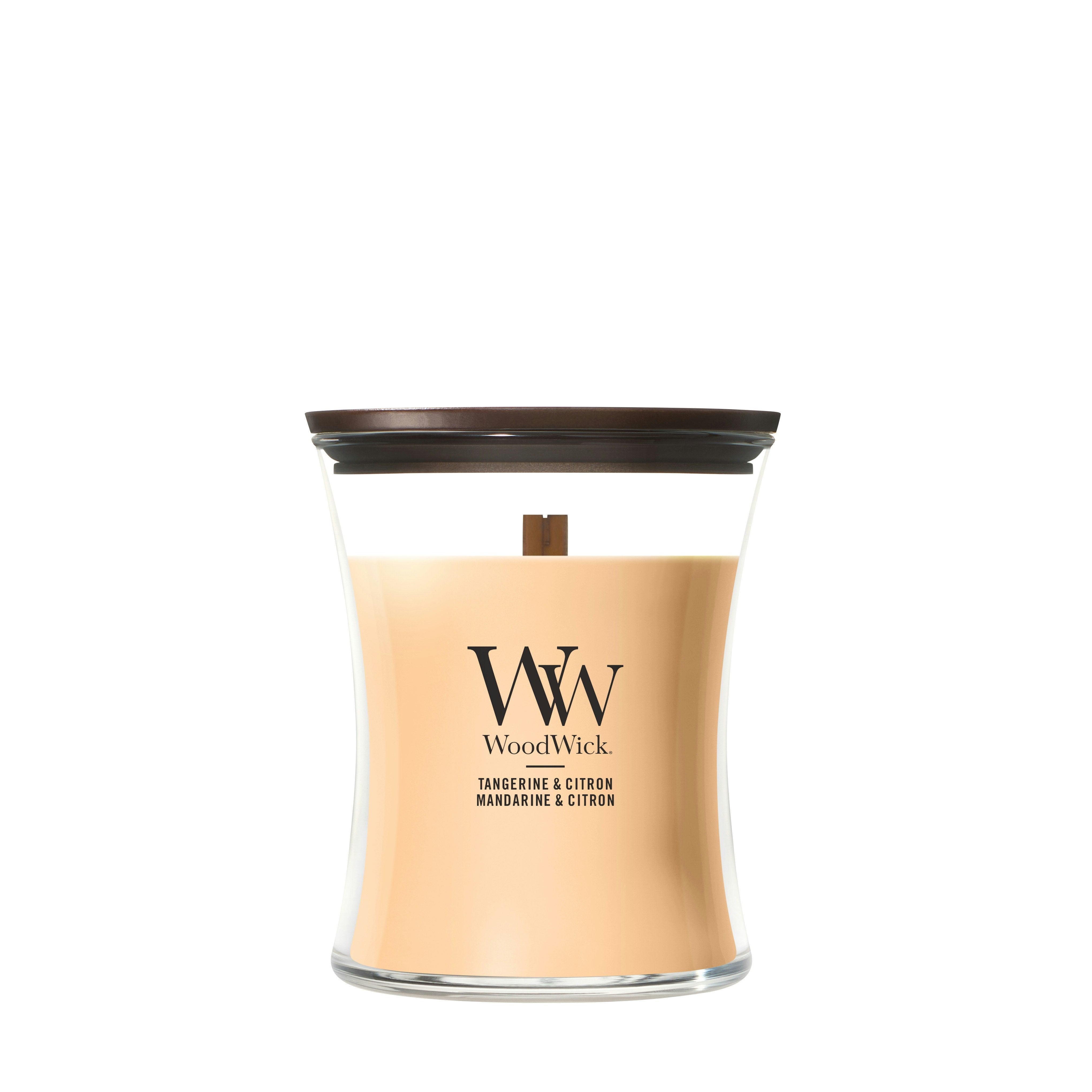 Candela a clessidra media 275g Arancione Tangerine & Citron WoodWick