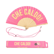 VENTAGLIO "CHE CALDO!" ROSA / GIALLO
