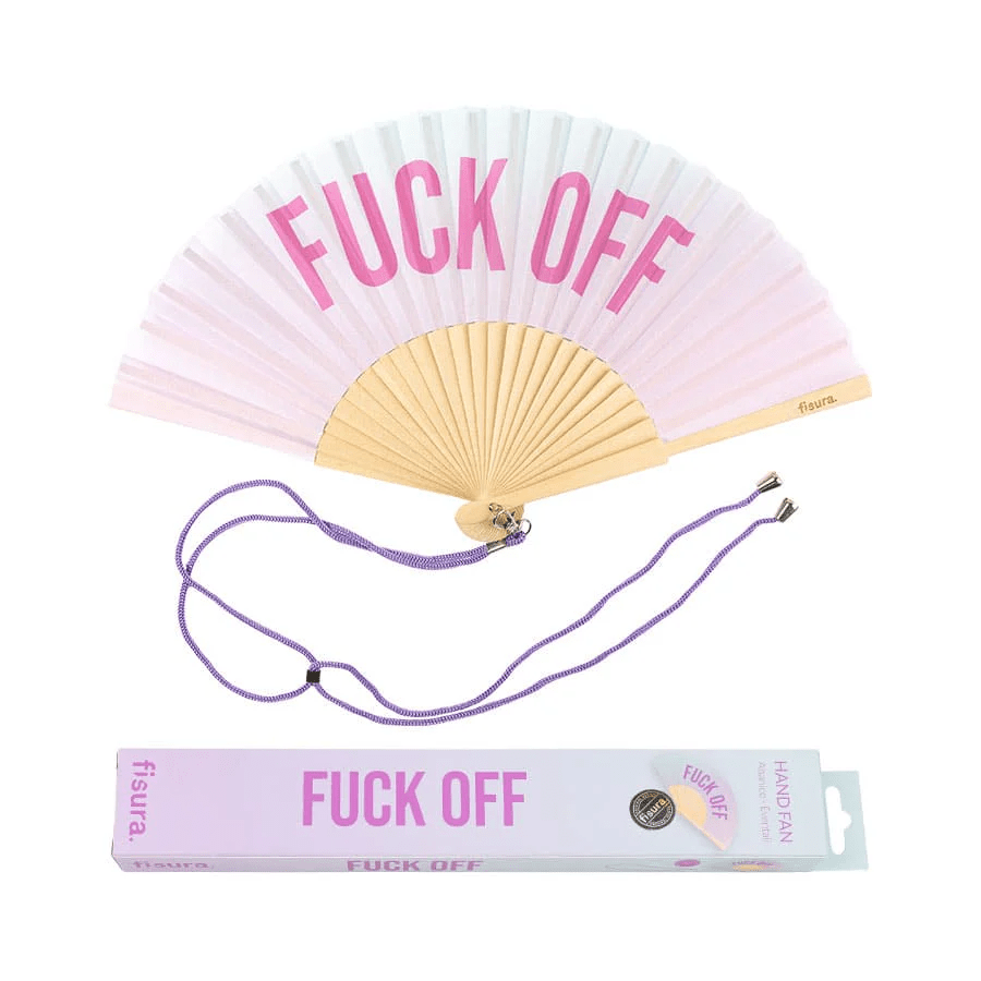 VENTAGLIO "FUCK OFF" SFUMATO ROSA